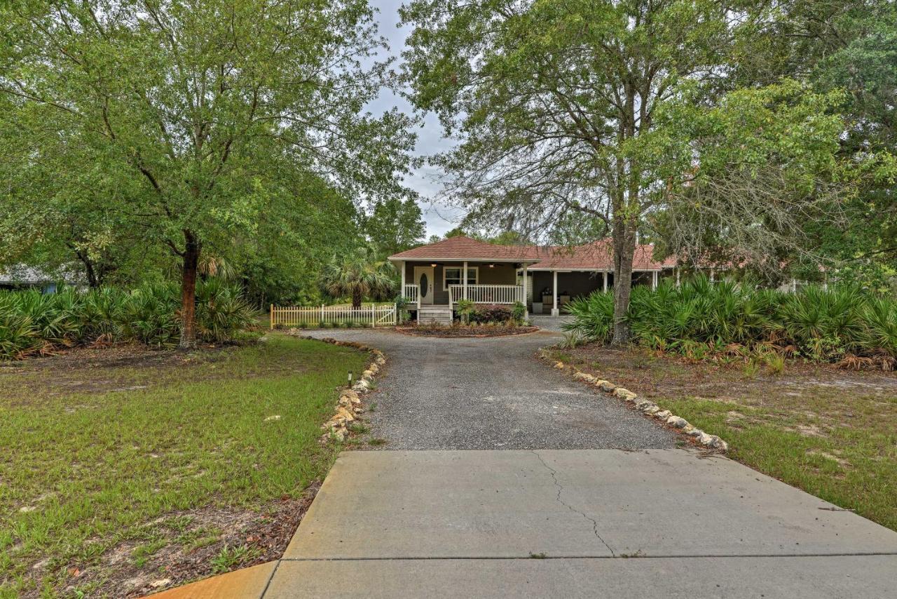 Yankeetown Crystal River Cottage On 1 Acre With Deck And Porch! מראה חיצוני תמונה